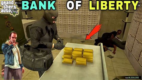 Gta Bank Of Liberty Heist Techno Gamerz Gta V Gameplay