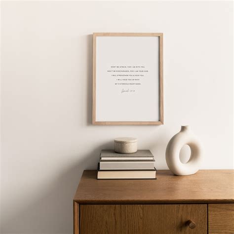 Isaiah 41 10 Minimal Bible Verse Decor Graduation Gift Bible Etsy