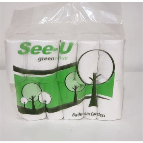 Jual Tissue See U Green Coreless Bathroom Tisu Toilet Tisu Warteg