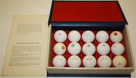 Lot Detail Golf Balls Anthology Of The Golf Ball Box Of 15