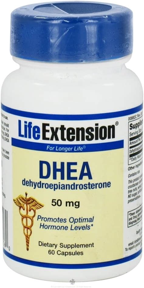 Life Extension Dhea 50 Mg 60 Capsules Health And Household