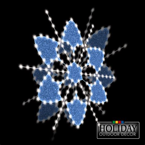 3-D Snowflake Tree Topper - Holiday Outdoor Decor