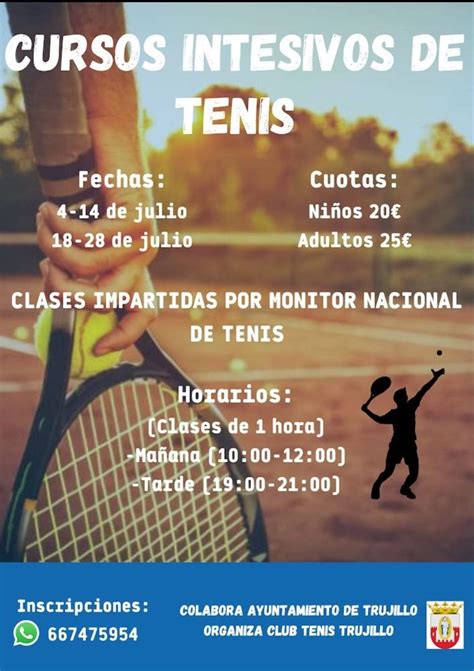 CURSOS INTENSIVOS DE TENIS EN TRUJILLO VERANO 2022