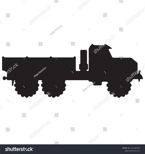 Truck Silhouette Black White Stock Vector (Royalty Free) 2151361647 | Shutterstock