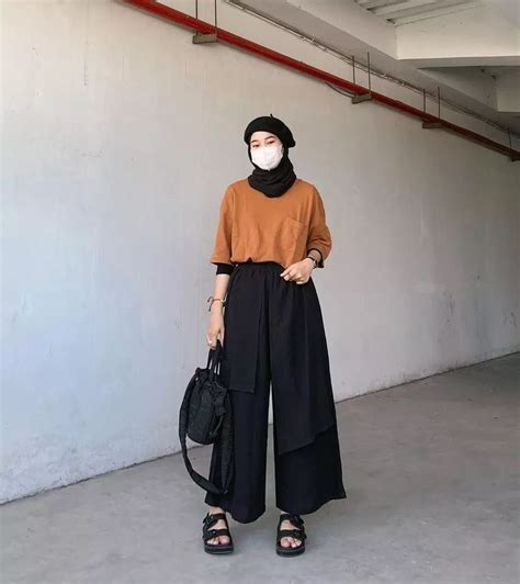 Ootd Hijab Simple Untuk Hangout Santai Santun Gaya Berpakaian