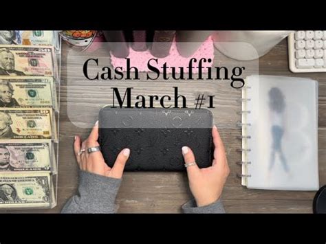 Cash Stuffing Envelopes And Sinking Funds March Paycheck