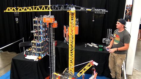 Huge LEGO Remote Controlled Crane 6 Feet Tall Brick Finds Flips