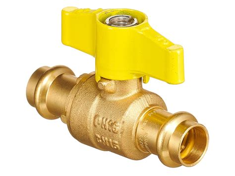 B Press Gas Ball Valve W T Handle 15mm Copper From Reece