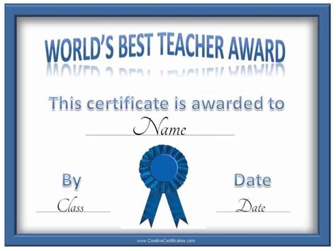 Free Certificate Of Appreciation For Teachers Customize Online