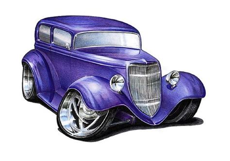 Pin By Michael Luzzi On Wonderful Illustrations Cool Car Drawings Hot Rods Cars Muscle Car