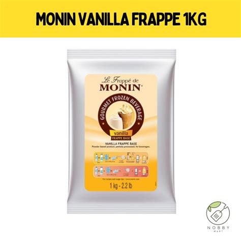 Monin Frappe Base Powder 1kg Chocolate Vanilla Yogurt Smoothie