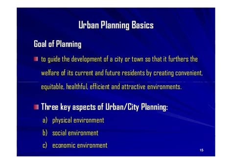 Fundamental Of Urban And Regional Planning