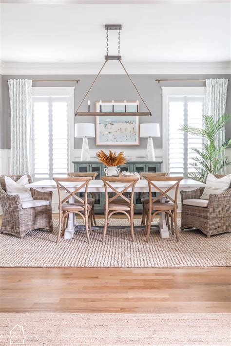 Coastal Farmhouse Dining Room Refresh - HOME by KMB