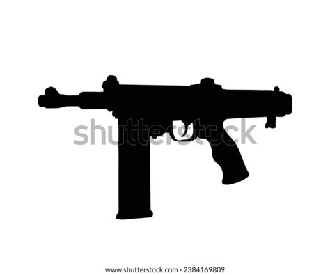 Gun Pistol Silhouette Gun Pistol Vector Stock Vector (Royalty Free ...