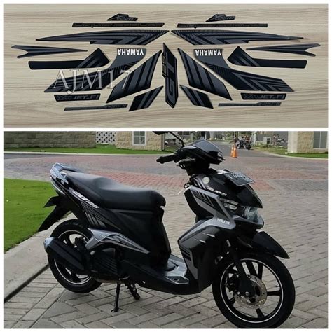 Jual STIKER STRIPING MOTOR XEON GT 2014 HITAM Shopee Indonesia