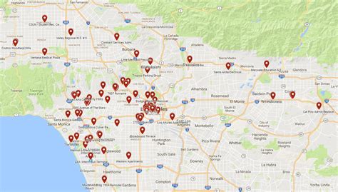 Project Map of Los Angeles County - Largo Concrete, Inc.