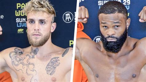 Jake Paul Vs Tyron Woodley Early Weigh In Full And Uncut Showtime Boxing Youtube