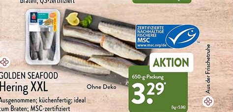 Golden Seafood Hering Xxl Angebot Bei Aldi Nord Prospekte De