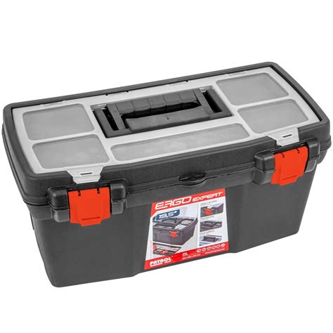 Skrzynka Narzędziowa Organizer Ergo Expert 19 5 Czarna 260x480 mm