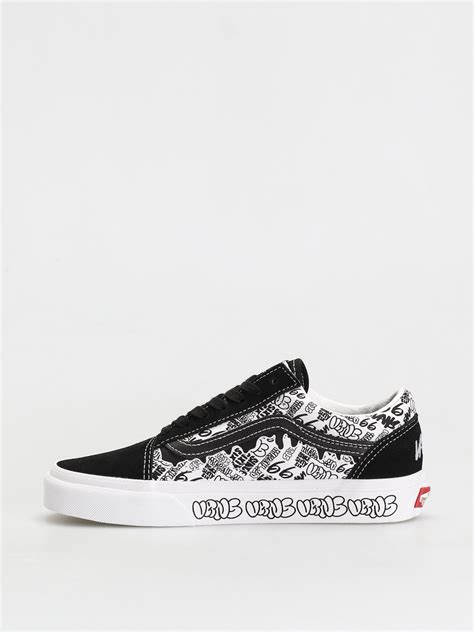 Vans Old Skool Shoes Graffitiblackwhite