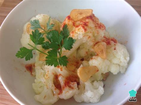 Ensalada De Coliflor Con Ajos Salteados F Cil