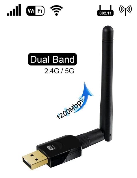 Wireless Usb Wifi Adapter Ac 1200mbps Dual Band 2 4ghz 300mbps 5ghz 867mbps Usb