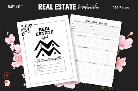 Real Estate Logbook Kdp Interior Graphic By Graphinize Creative Fabrica