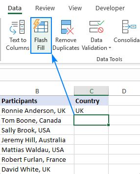 How To Use Flash Fill In Excel With Examples