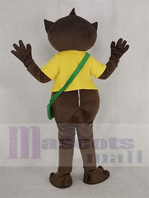 Wombat In Yellow T Shirt Mascot Costume