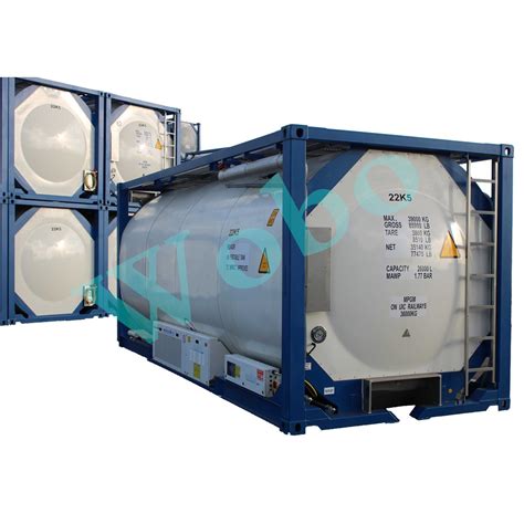 20FT 40FT Liquid Chlorine Helium Transport ISO Tank With ASME Standard