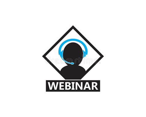 Webinar Icon Logo Design Template Stock Illustration - Illustration of ...