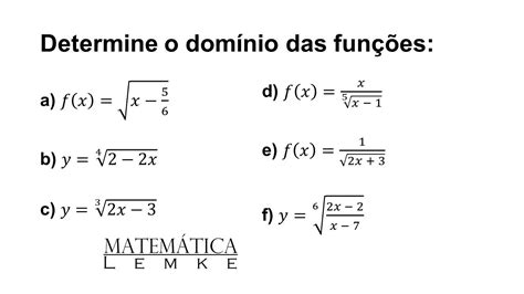 Inequação Análise De Domínio De Funções Com Raiz Enésima Youtube