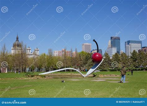 Minneapolis Spoonbridge And Cherry Editorial Stock Image Image Of