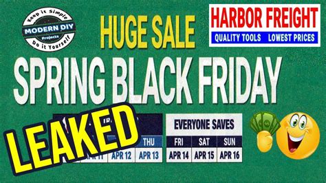 Harbor Freight Spring Black Friday Sale Leaked Youtube