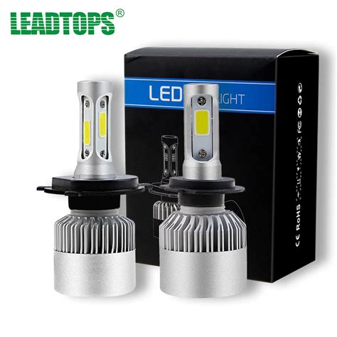 LEADTOPS H1 H4 LED H7 H11 9003 HB2 H3 H8 H9 COB S2 Auto Car Headlight