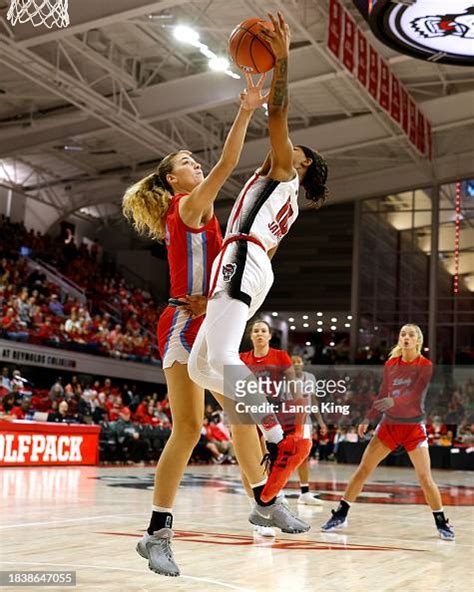 Emily Howard Of The Liberty Lady Flames Blocks A Shot By Aziaha James