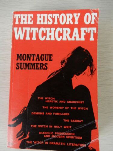 The History Of Witchcraft By Montague Summers Paperback Ebay