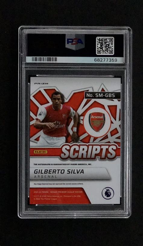 Panini Mosaic Premier League Scripts Sm Gbs Gilberto Silva