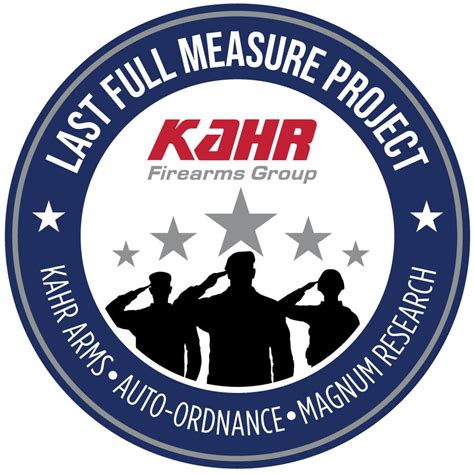 Kahr Firearms Group introduces the "Last Full Measure Project". - Kahr ...