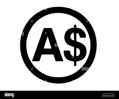 Australian Dollar Currency Sign Silhouette Stock Vector Image Art Alamy