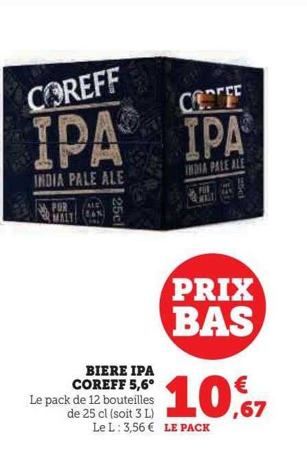 Promo Bière Ipa Coreff 5 6 chez Hyper U iCatalogue fr