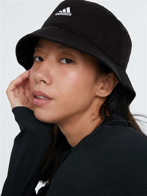 Classic Cotton Bucket Hat Black White Pomelo Fashion