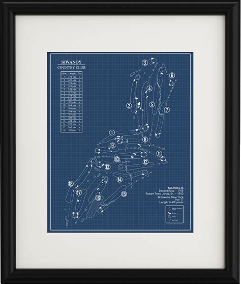 Siwanoy Country Club Blueprint (Print) – GolfBlueprints