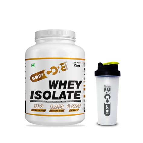 BCS Signature Isolate Whey 1Kg Shaker Body Core Science