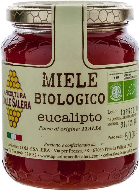 Miele Biologico Di Eucalipto Italiano Non Pastorizzato Apicoltura