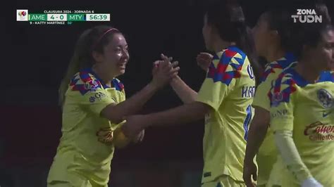 Golazo matón Katty Martínez manda a guardar el esférica para el 4 0