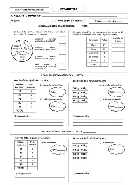 PDF Simulacro De Evaluacion Estadistica DOKUMEN TIPS