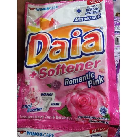 Jual Daia Softener Sachet Gr Pink Dan Violet Shopee Indonesia