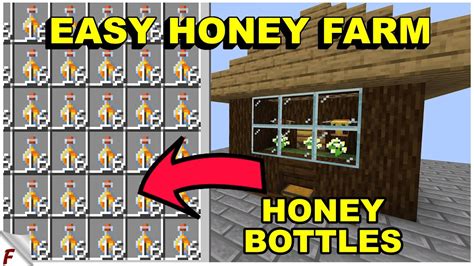 Easy Minecraft Bee Farm For Honey Easiest And Smallest Honey Farm Youtube