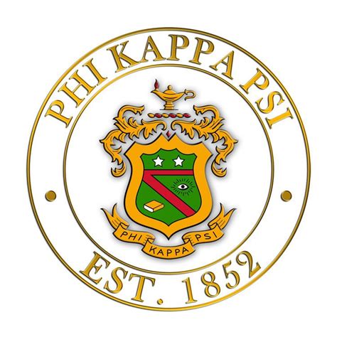 Phi Kappa Psi Circle Crest Decal SALE $6.99. - Greek Gear®